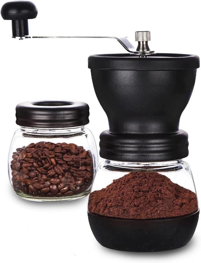 Handmatige Koffiemolen met Instelbare Keramische Blades voor Fijn Koffiepoeder