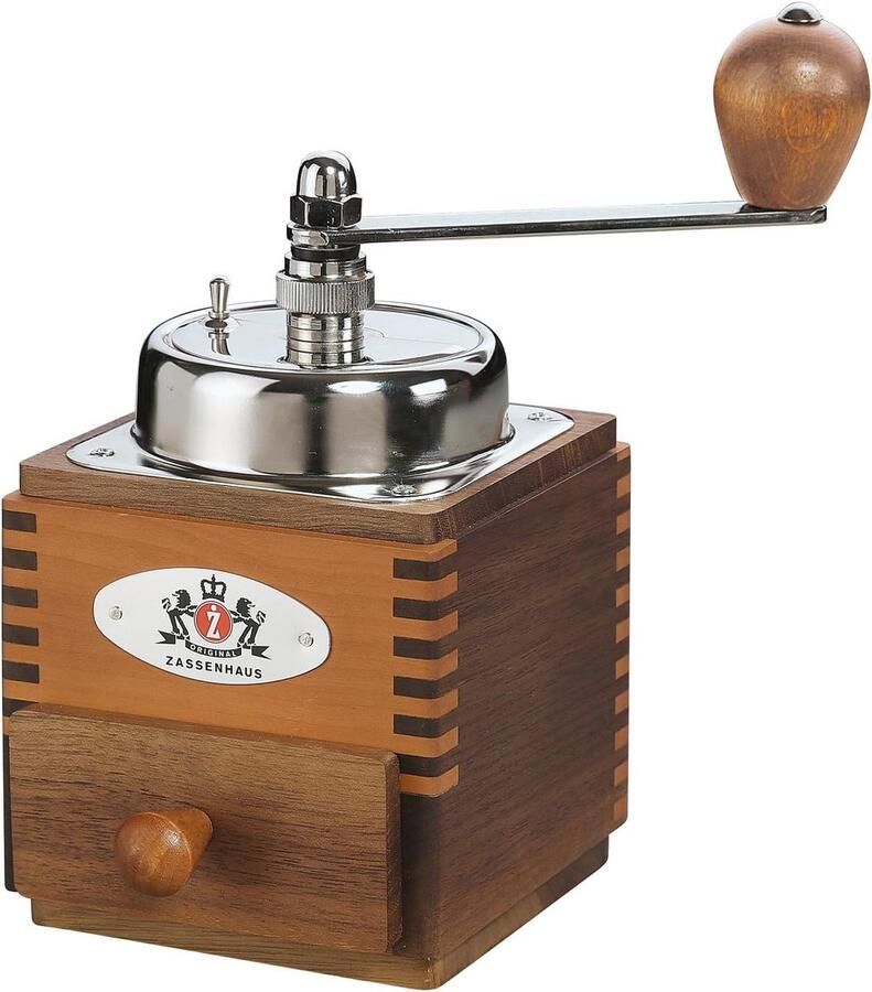 Handmatige Koffiemolen met Instelbare Maalgraad en Houten Behuizing