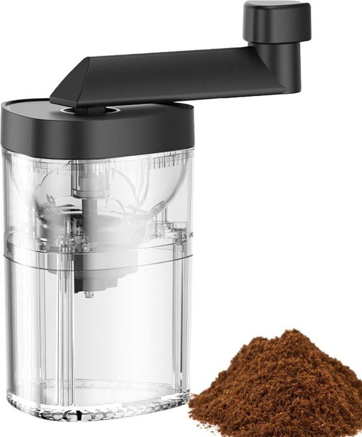 Handmatige koffiemolen met instelbare maalgraad voor perfect gemalen koffie