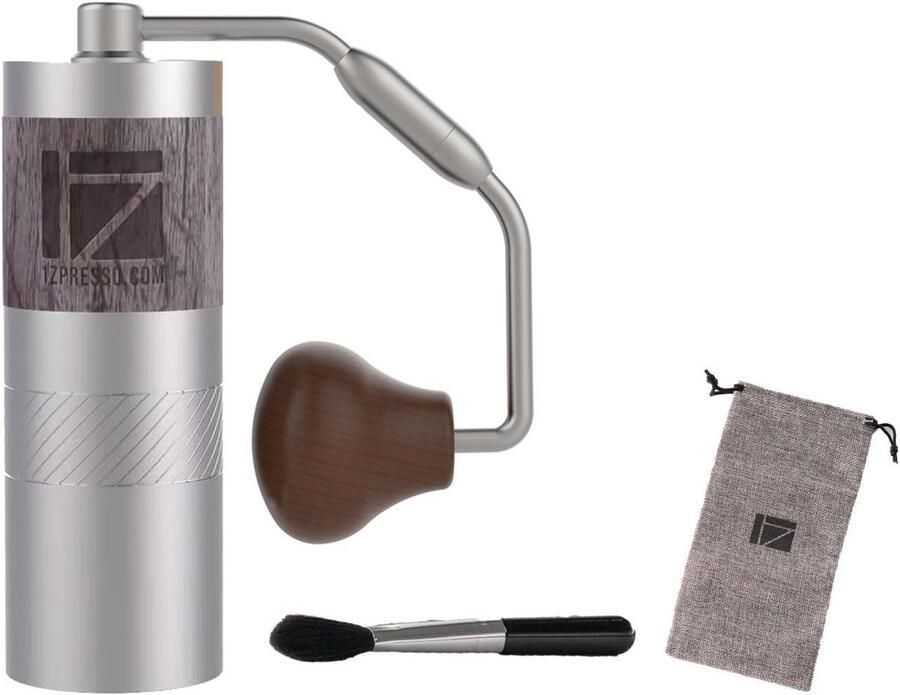 Handmatige Koffiemolen met Kegelvormige Maalschijven Compact & Verstelbaar voor Filterkoffie