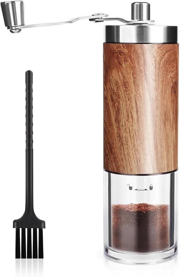 Handmatige Koffiemolen met Keramisch Maalwerk Verstelbare Maalgraad voor Koffie en Espresso