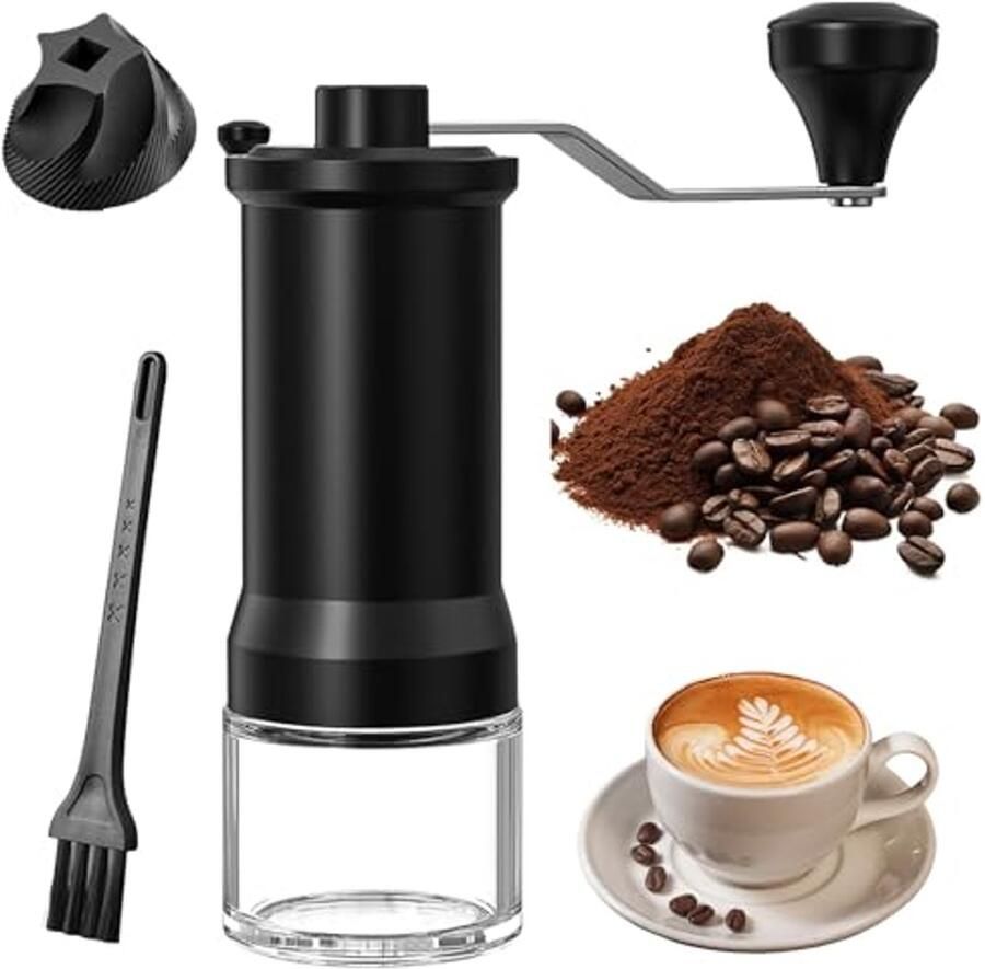 Handmatige Koffiemolen met Keramische Kegelmolen voor Perfecte Maling