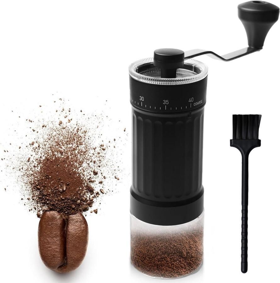 Handmatige Koffiemolen met Keramische Maalschijven en 40 Instellingen
