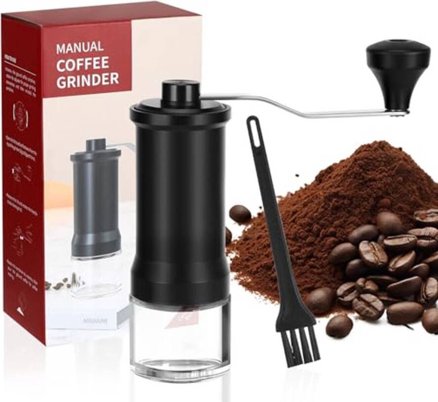 Handmatige Koffiemolen met Nauwkeurig Kegelmechanisme voor Bereidingsmethoden