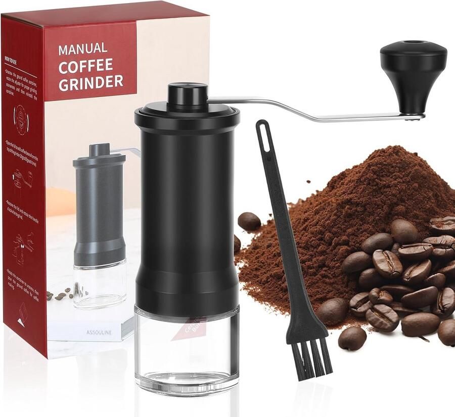 Handmatige Koffiemolen met Nauwkeurig Kegelmechanisme voor Bereidingsmethoden