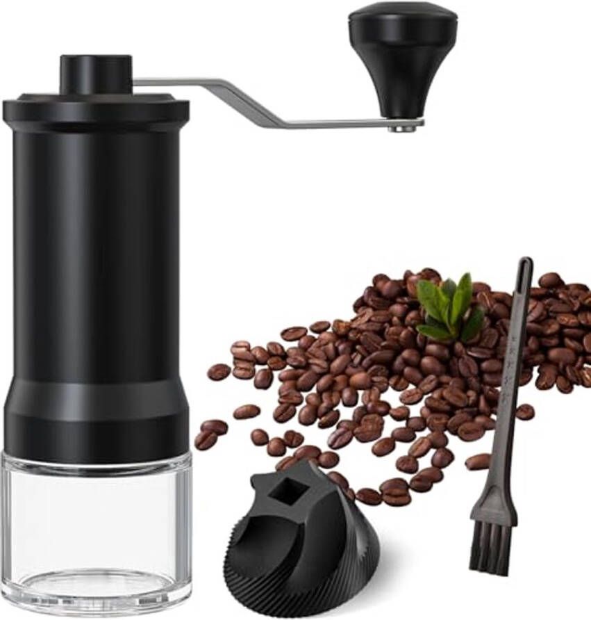 Handmatige Koffiemolen met Nauwkeurige Keramische Maalschijf Instelbare Maalgraden voor Luxe Koffie