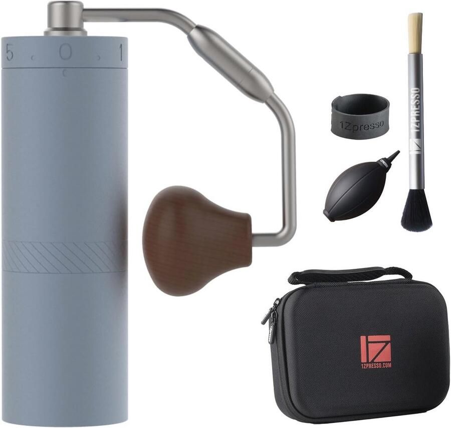 Handmatige Koffiemolen met Roestvrijstalen Maalschijven en Externe Instelling – Perfect voor Cafeïnemomenten