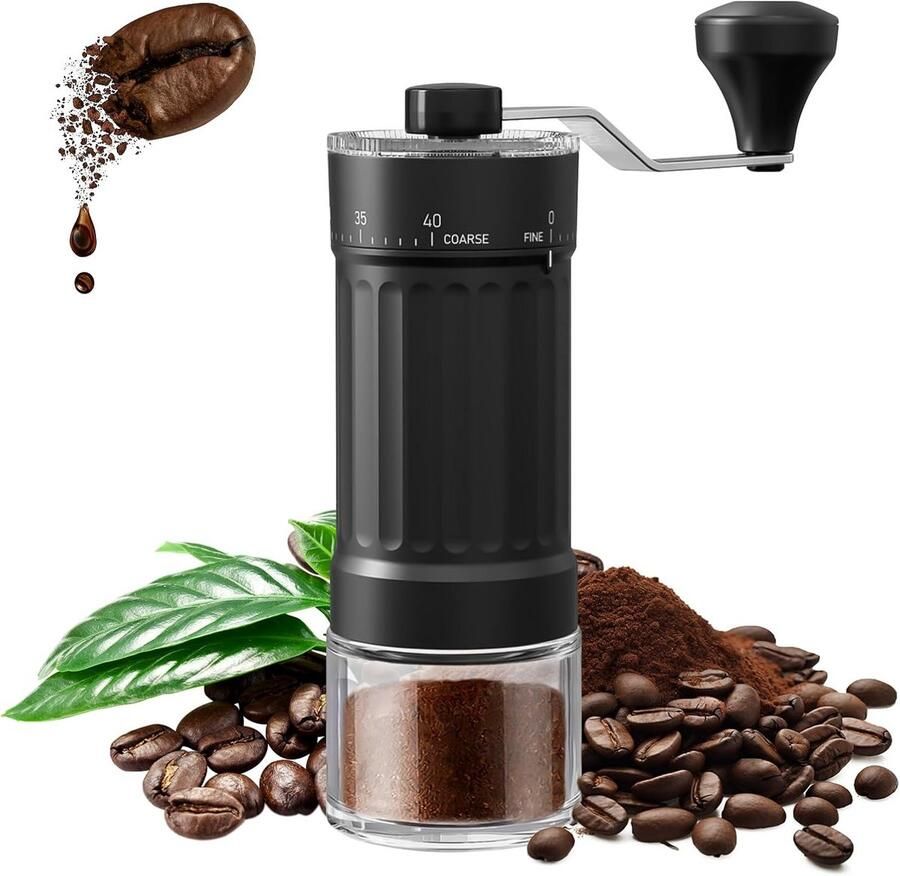 Handmatige Koffiemolen met Verstelbare Maalgraad voor Espresso French Press en Filter