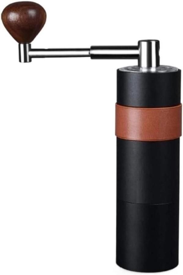 Handmatige Koffiemolen Metalen Molen Verse Koffie Maken Roestvrij Staal 14 x 14.2 cm Zwart