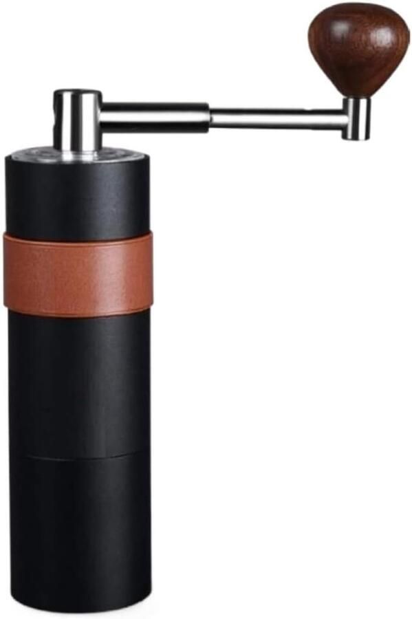 Handmatige Koffiemolen Metalen Molen Verse Koffie Malen Roestvrij Staal 14.2 cm Zwart