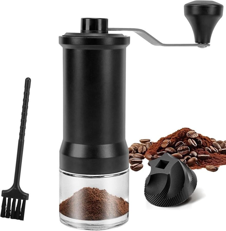 Handmatige koffiemolen – nauwkeurige keramische kegelmaler – handmatige koffiemolen – voor French press en moka-koffiepot.