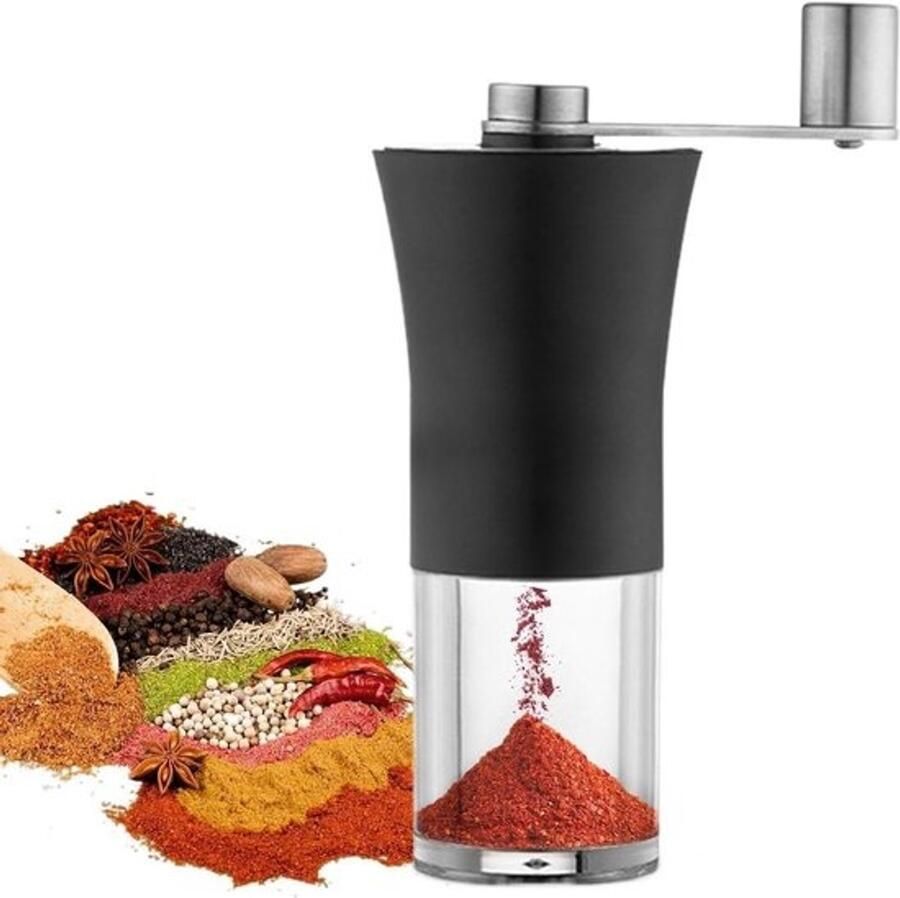 Handmatige Koffiemolen Roestvrij Staal Molen Verse Koffie Malen Traploos Keramisch Maalwerk