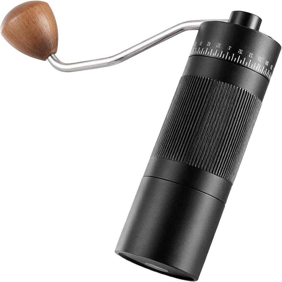 Handmatige Koffiemolen Koffiebonenmaler Verse Koffie 55 Maalinstellingen 22 G Capaciteit Zwart