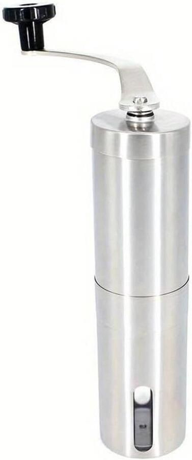 Handmatige Koffiemolen Roestvrijstaal Molen Verse Koffie Malen Dubbel Lagersysteem 50 Gram Zilver