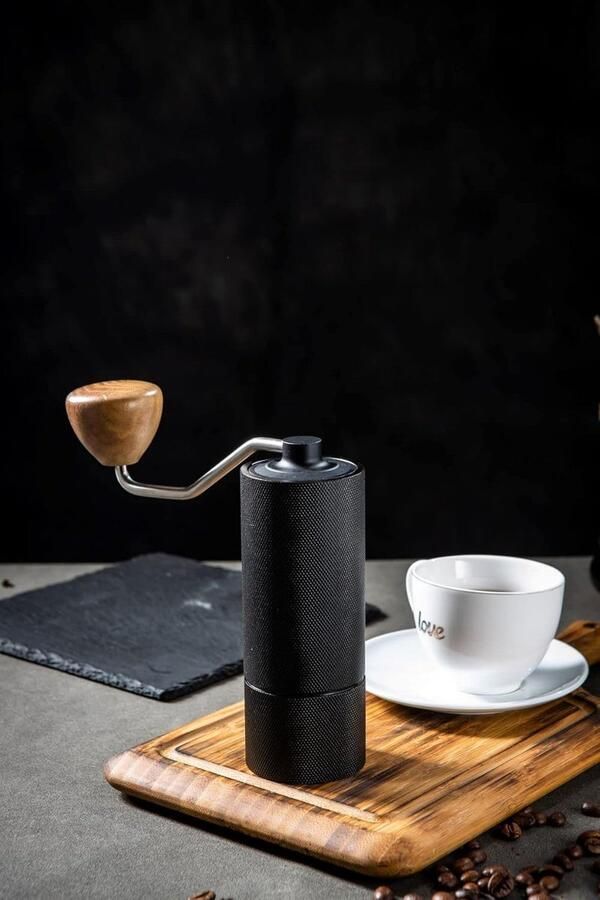 Handmatige Koffiemolen Stalen Kern Verse Koffie Precisie Malen Compact Ontwerp Zwart