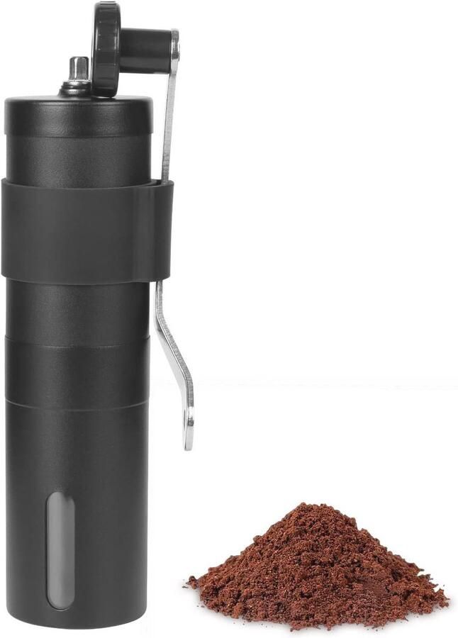 Handmatige Koffiemolen van Roestvrij Staal Perfect voor Thuis Kantoor en Reizen