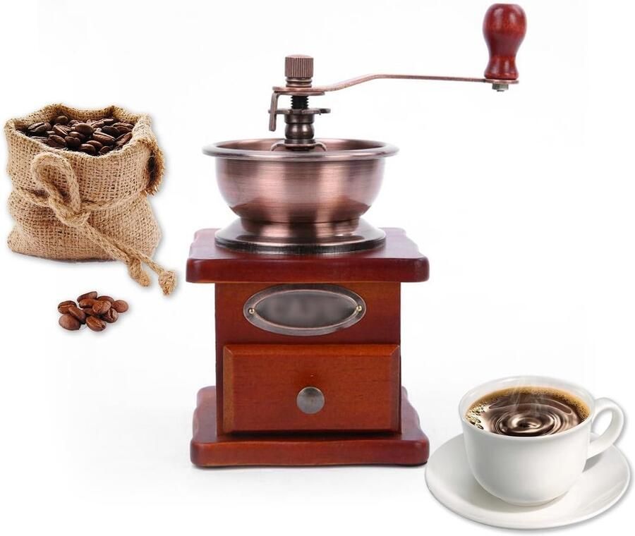 Handmatige koffiemolen voor perfecte koffiepoeder thuis en onderweg
