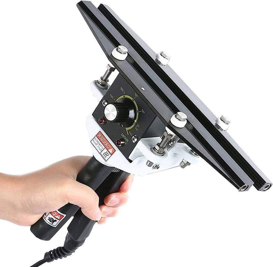 Handmatige Krimper Sealer Machine Zakken Sluiten Instelbare Temperatuur 300mm Grijs