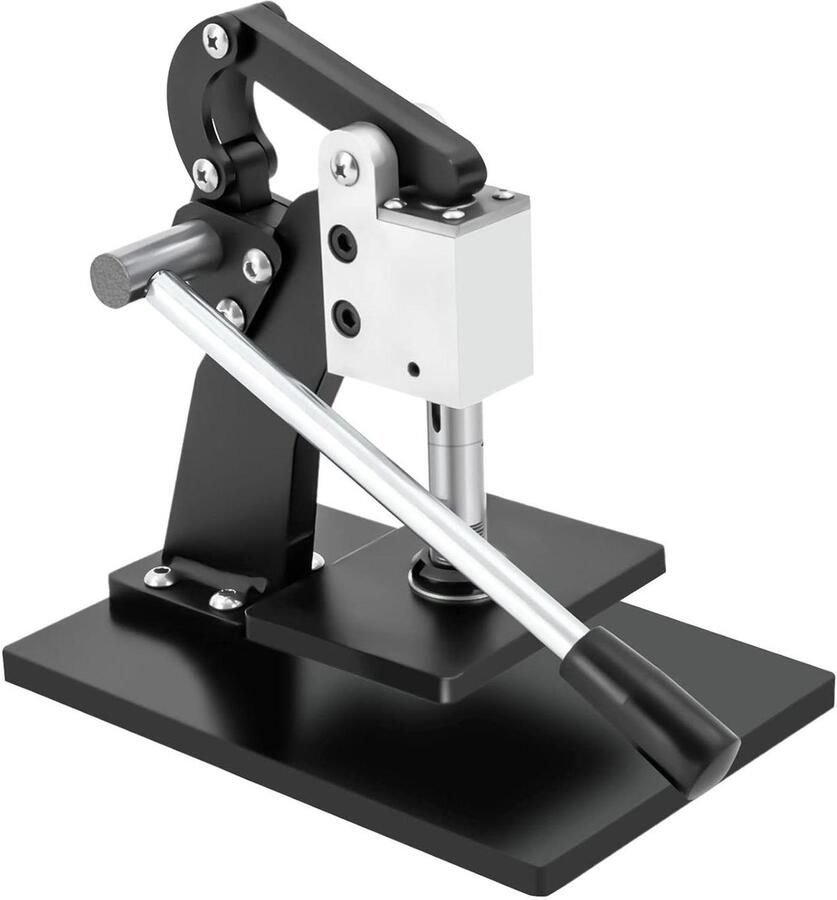 Handmatige Leder Snijmachine Stansmachine Hobby Doe-het-zelf Knutselen Grote Druk Kracht 13 x 9 cm Zwart