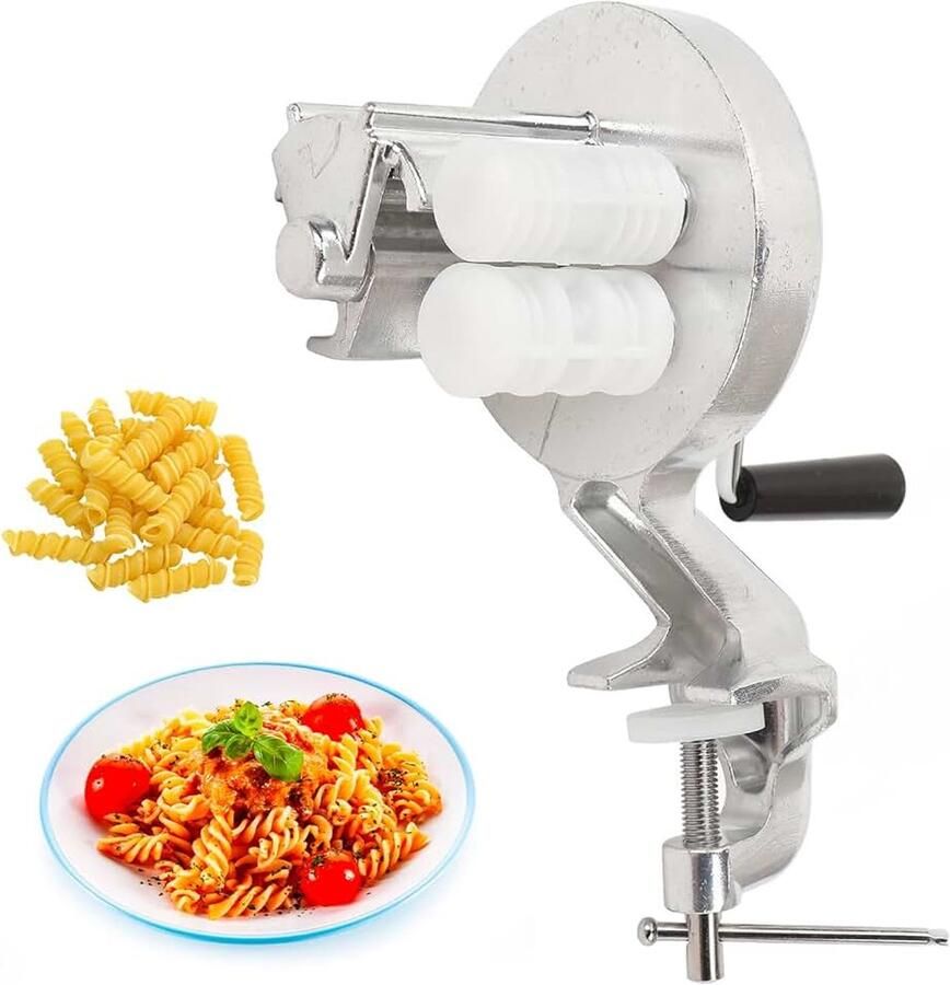 Handmatige macaronimachine voor pasta schelpen noedelpersmachine met zwengel draagbaar van aluminiumlegering kookgereedschap