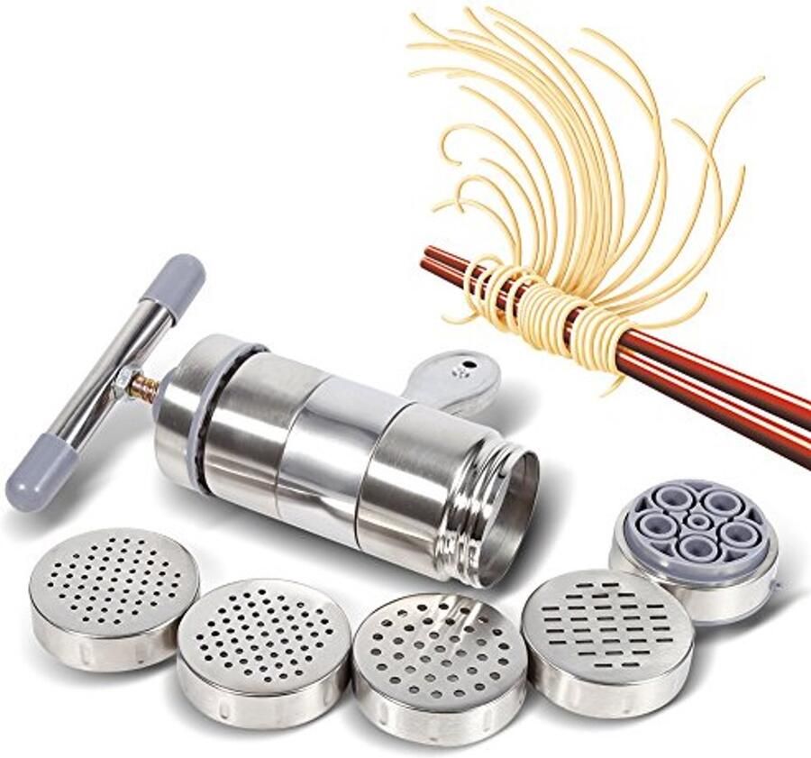 Handmatige Pastamaker met 5 Vormen voor Verse Pasta