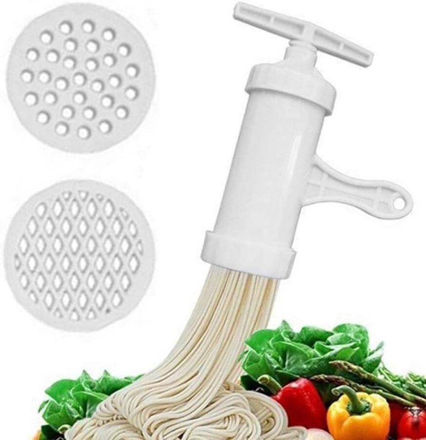 Handmatige Noodle Paste Maker Plastic Spaghetti Machine voor Thuisgebruik Eenvoudig Noodles Maken met Keukengereedschap Ideaal voor Pasta en Aziatische Gerechten