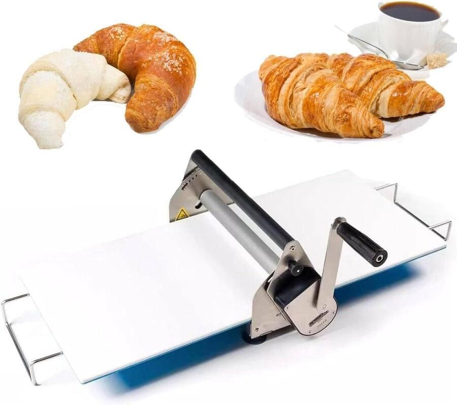 Handmatige pastamachine Deeg uitrolmachine Deeg maken Opvouwbaar ontwerp 11 diktes Zilver