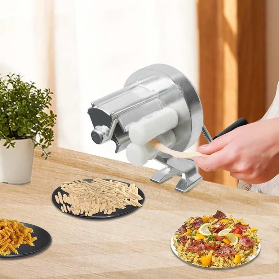 Handmatige pastamachine deeguitroller handpastamper keukenverzorging voor Conchiglie gebruikt geschikte tafeldikte van 5 cm