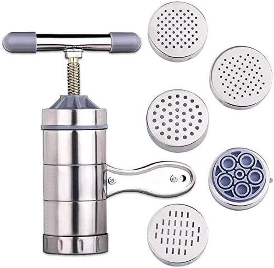 Handmatige Pastamachine Noedel Maker Verse Pasta Maken Voedselveilig Roestvrij Staal 1500 Gram Metaal