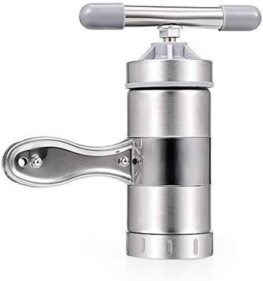 Handmatige Pastamachine Noodle Maker Zelf Pasta Maken Roestvrij Staal Twee Templates Zilver