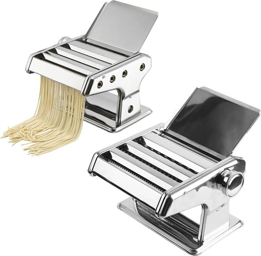 Handmatige Pastamachine Pastamaker Pastapers 6 Instelbare Pastarollers Pastamachine Pastamaker voor Spaghetti Noodles Lasagne 2-4.5mm
