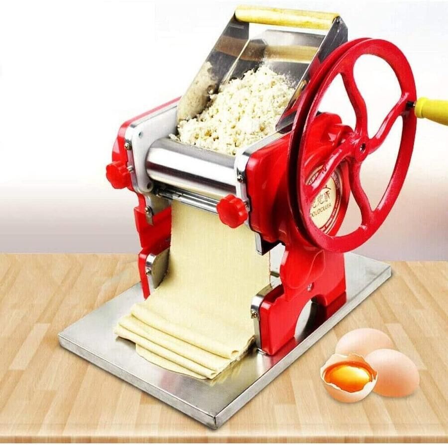 Handmatige pastamachine roestvrij staal pastasdikte 0 5-5 mm rol en cutter van roestvrij staal voor pasta spaghetti fettuccine lasagna