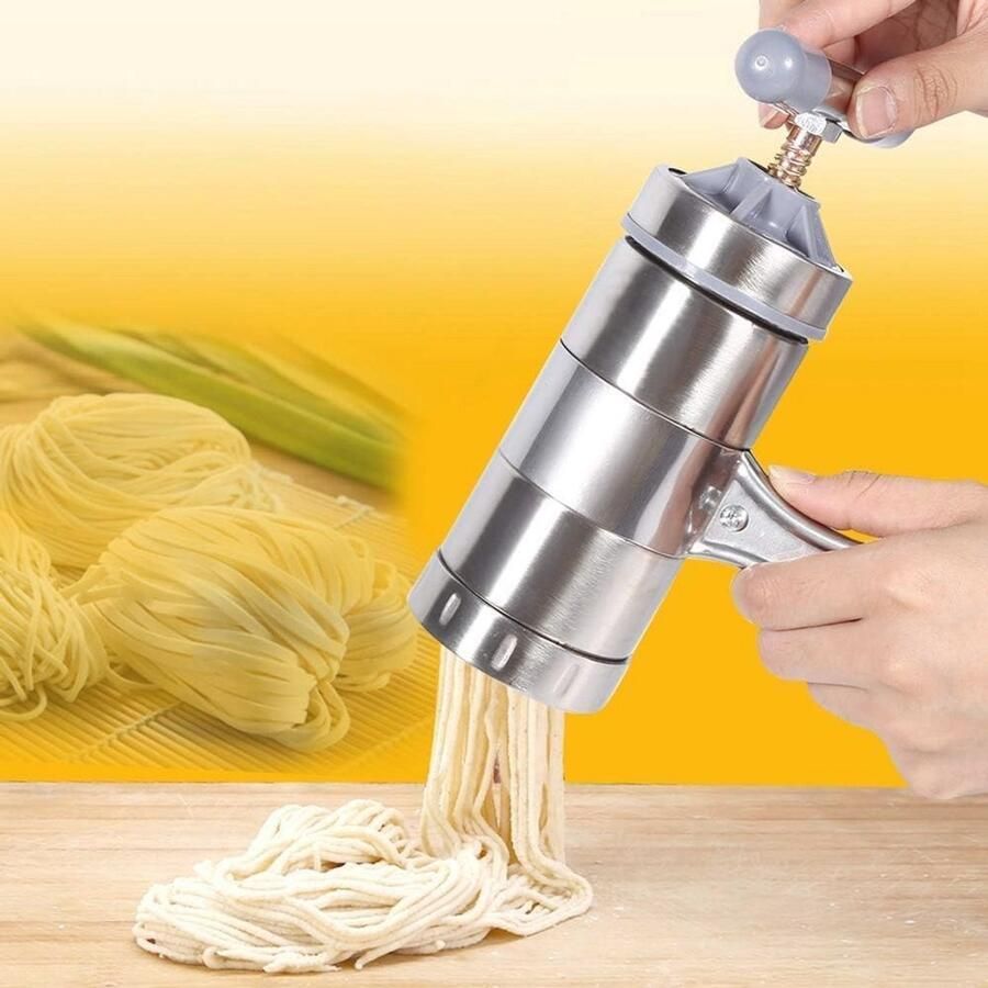 Handmatige Pastamachine van RVS Multi-Functionele Noodle Maker met 5 Vormen
