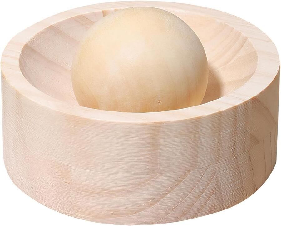 Handmatige pastavorm Deegroller taart Thuis bakken Robuust houten ontwerp 10x4 cm basis Natuurlijk
