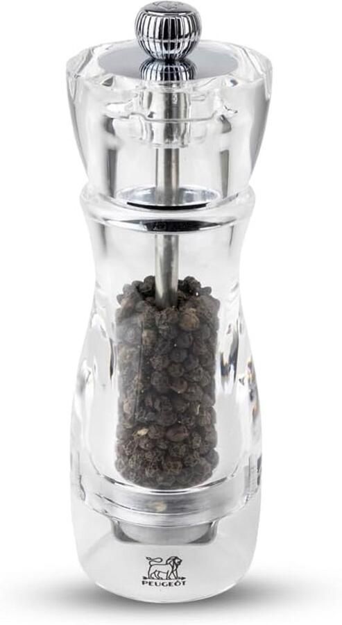 Handmatige Pepermolen met Verstelbare Maalstand 16 cm Acryl