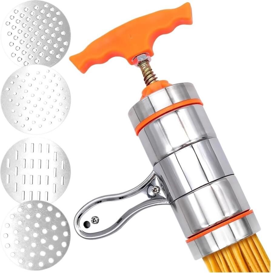 Handmatige Pers Noodle Machine Met 4 Mallen Voor Huishoudens Keukengerei