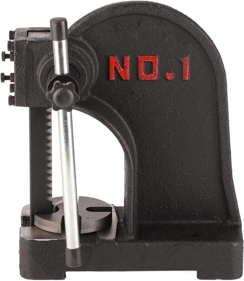 Handmatige Persmachine Doornpers Gereedschap Lagers Monteren 1T Druk Capaciteit 140mm Werkbereik Zwart