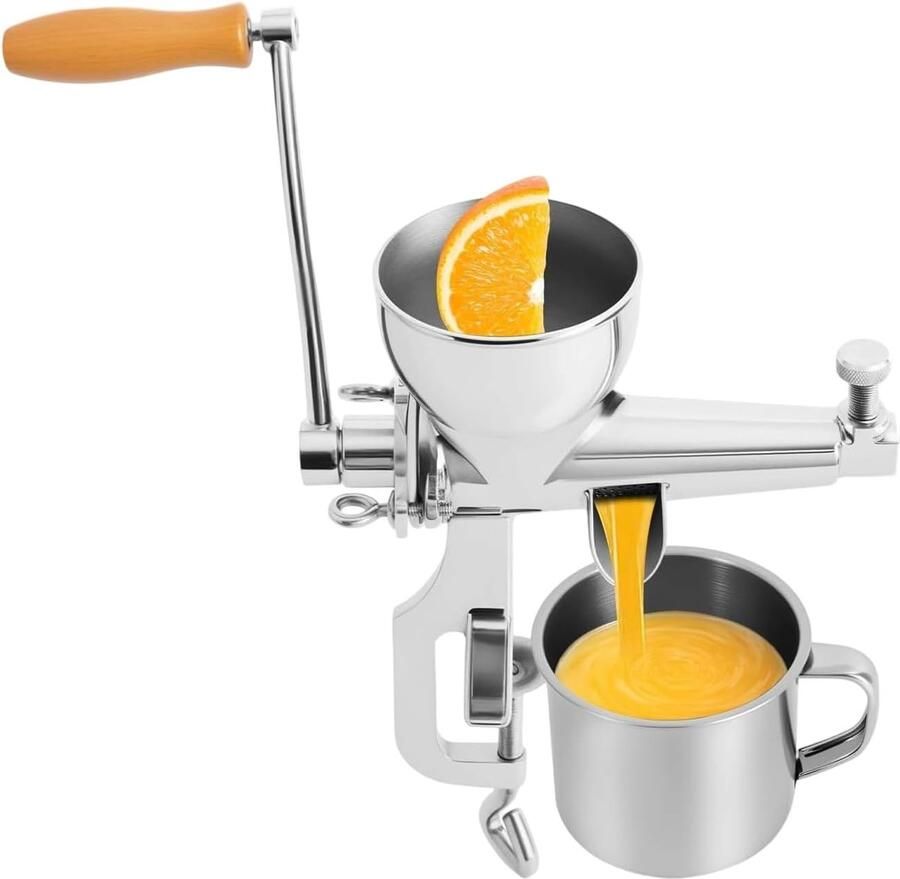Handmatige Sapcentrifuge Citruspers Gezond Sap Maken Duurzaam Roestvrij Staal 32x12x32 cm
