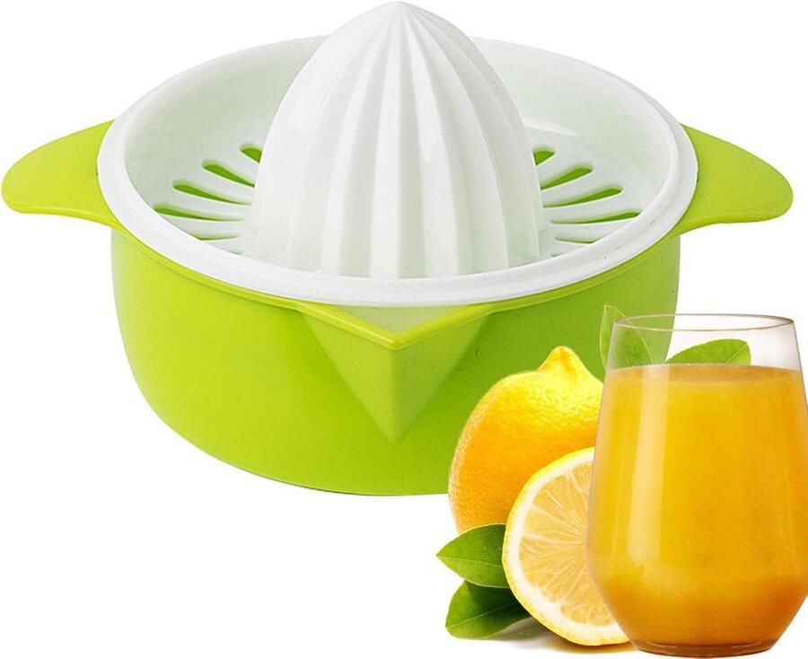 Handmatige Sapcentrifuge Citruspers Keuken Vers Sap Maken Lekvrij Ontwerp 15x8cm Groen