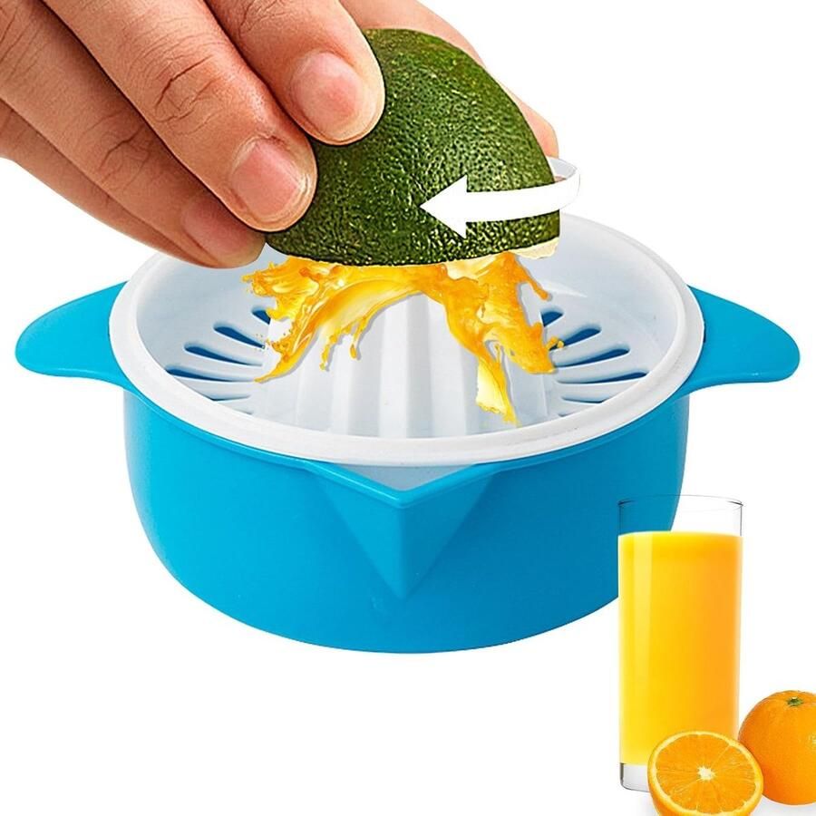 Handmatige Sapcentrifuge Keuken Gereedschap Vers Sap Persen Compact en Stabiel 8.1 x 11.8 cm Blauw