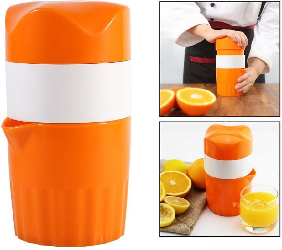 Handmatige sapcentrifuge van kunststof voor citroenvruchten oranje