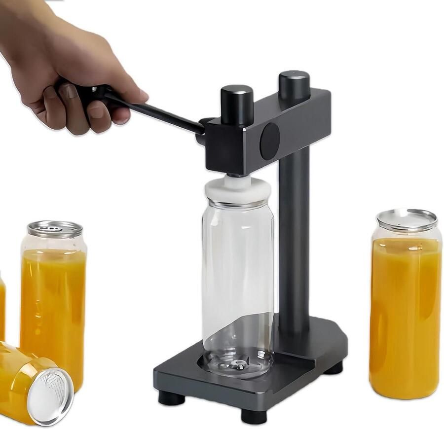 Handmatige Sluitmachine Bliksealer Sluitapparaat Voedsel Bewaren Lekvrije Sluiting 55mm Diameter Zwart