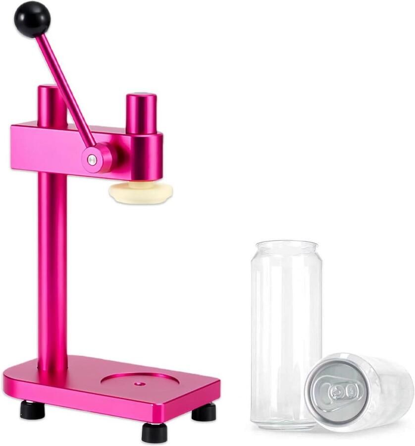 Handmatige Sluitmachine Bliksealer Voedsel Bewaren Snelle Lekvrije Sluiting 55mm Diameter Roze