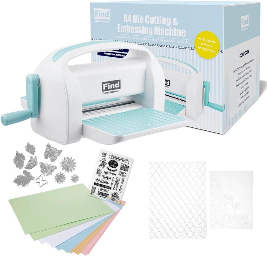 Handmatige Snijmachine Kaarten maken Hobby projecten 9 inch werkbreedte A4 formaat Lichtblauw