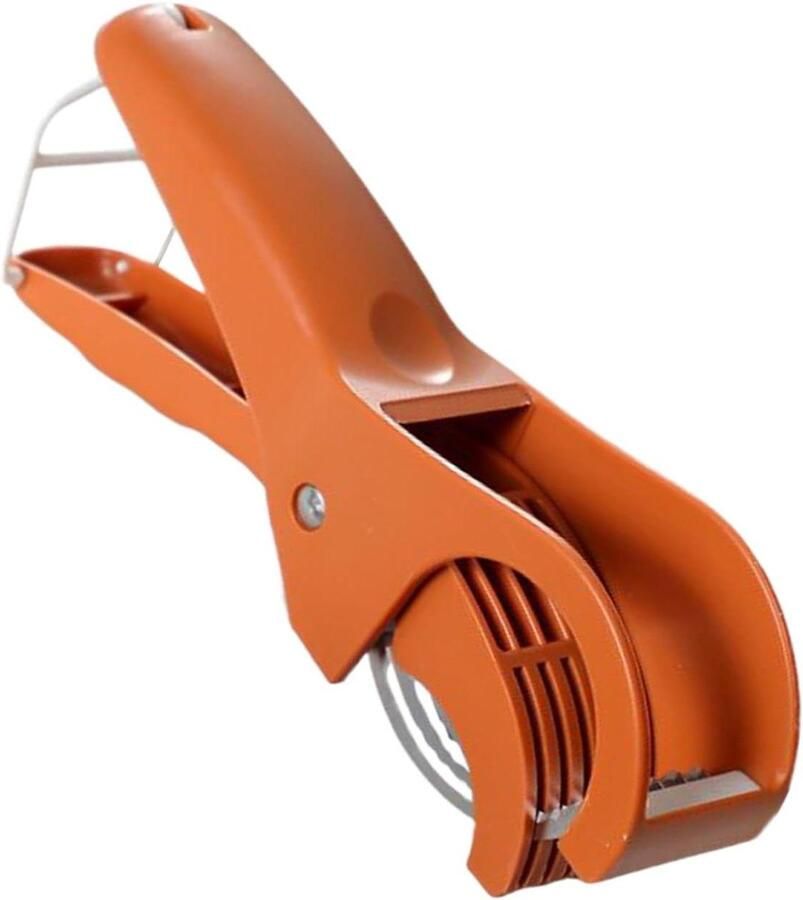 Handmatige Snijmachine Keukenhulp Gelijkmatig Snijden Slijtvast Ontwerp 18 x 5.7 x 6.2 cm Oranje