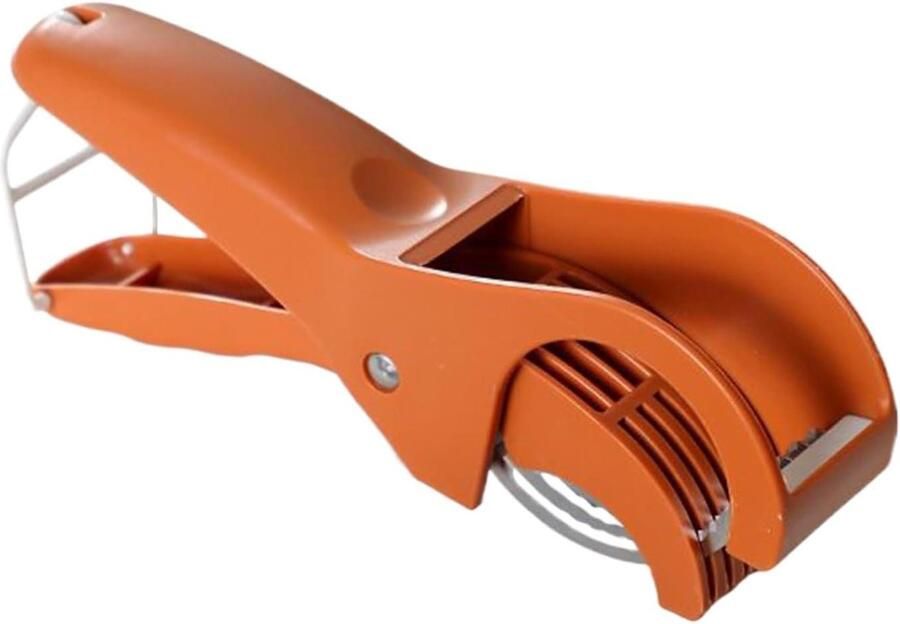 Handmatige Snijmachine Keukenhulp Maaltijdbereiding Roestvrijstalen constructie 18x6.2 cm Oranje