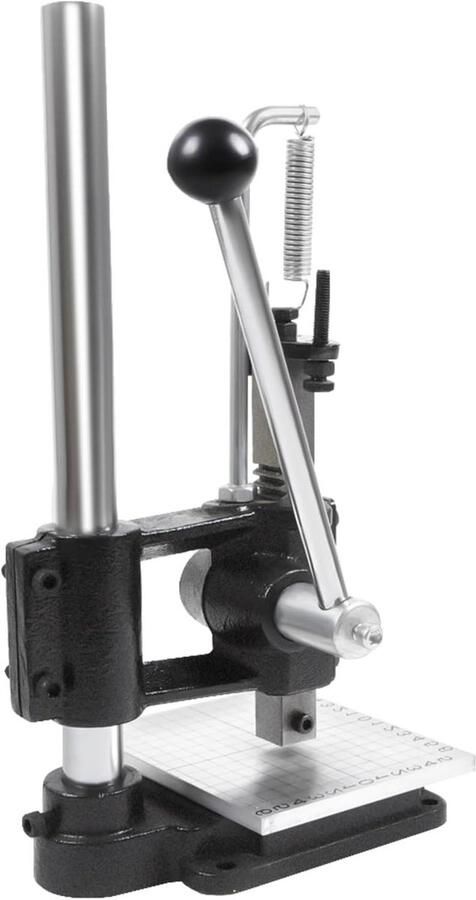 Handmatige snijmachine Leersnijder pers Leer bewerken 160 kg neerwaartse kracht 22 mm tandstangbreedte null