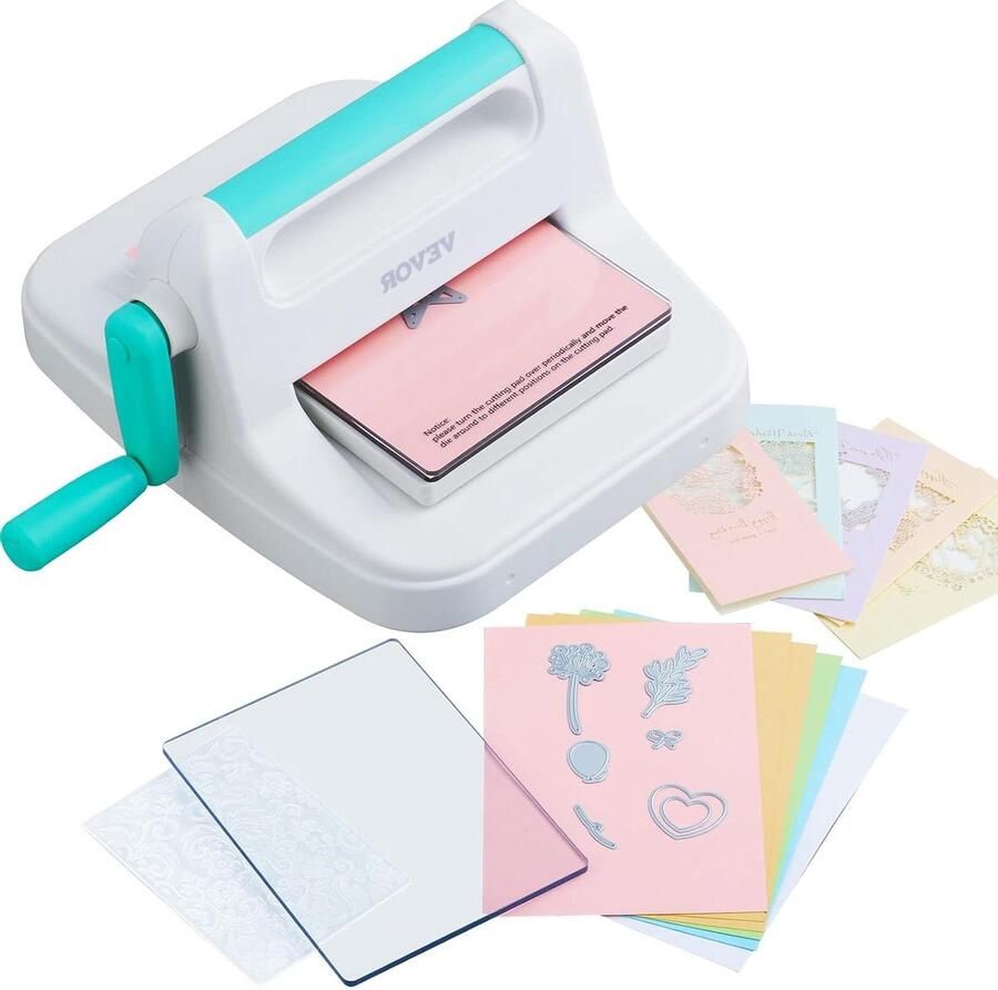 Handmatige Snijmachine Papier Snijder Kaarten Maken Compleet Starterspakket 16cm Opening Wit