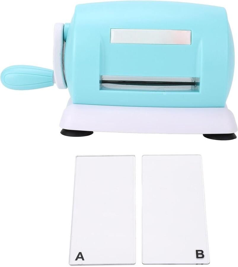 Handmatige Snijmachine Papier Snijder Kaarten Maken Ingebouwd Zuigsysteem 21.5 cm Lengte Grijs