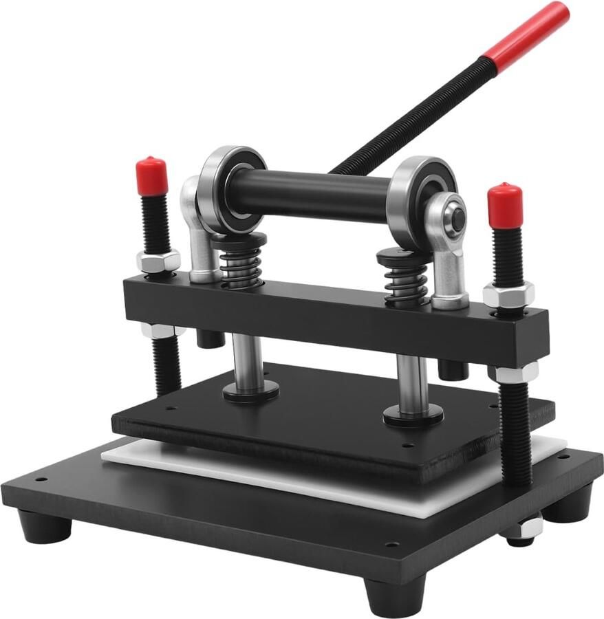 Handmatige Snijmachine Stansmachine Ambacht Materiaal Snijden Robuust Stalen Frame 38 x 31 cm Zwart